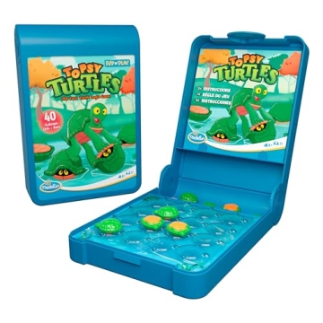ThinkFun Flip N' Play Topsy Turtles Logic Game - Travel Friendly Fun for Kids
