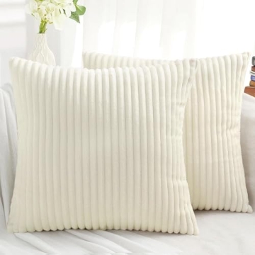 Simmore Double-Sided Flannel Throw Pillow Covers 18x18