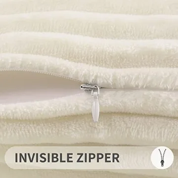 Simmore Double-Sided Flannel Throw Pillow Covers 18x18