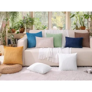 Simmore Double-Sided Flannel Throw Pillow Covers 18x18