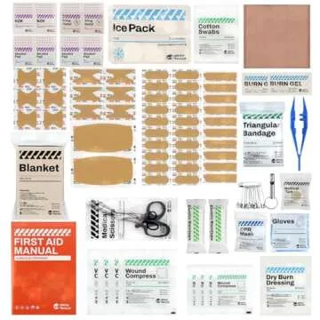 Compact RHINO RESCUE Waterproof First Aid Kit for Outdoor Use