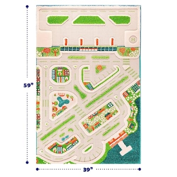IVI 3D Mini City Play Carpet for Kids - Safe & Fun