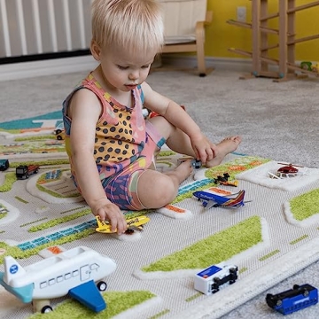 IVI 3D Mini City Play Carpet for Kids - Safe & Fun