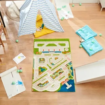 IVI 3D Mini City Play Carpet for Kids - Safe & Fun