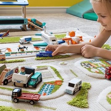 IVI 3D Mini City Play Carpet for Kids - Safe & Fun