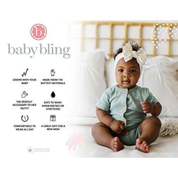 Baby Bling Bows Classic Knot Headbands for Toddlers