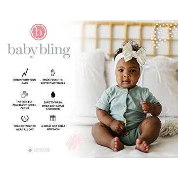 Baby Bling Bows Classic Knot Headbands for Toddlers