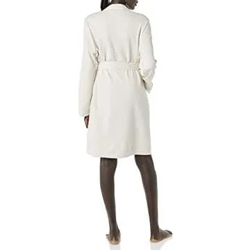 Lightweight Waffle Mid-Length Robe for Women in Plus Size