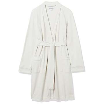 Lightweight Waffle Mid-Length Robe for Women in Plus Size