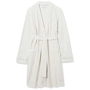 Lightweight Waffle Mid-Length Robe for Women in Plus Size