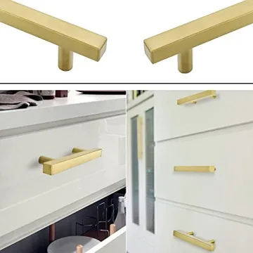 goldenwarm Gold Cabinet Pulls - Stylish 10in Brass Hardware