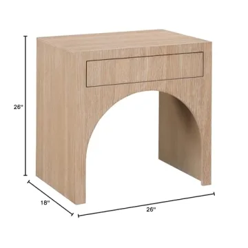 Meridian Mid-Century Modern Night Stand in Oak-388