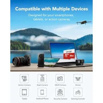 Lexar 32GB Micro SD Card 3 Pack, microSDHC UHS-I Flash Memory Card with Adapter - Up to 100MB/s, U1, Class10, V10, A1, High Speed TF Card (3 microSD Cards + 1 Adapter)