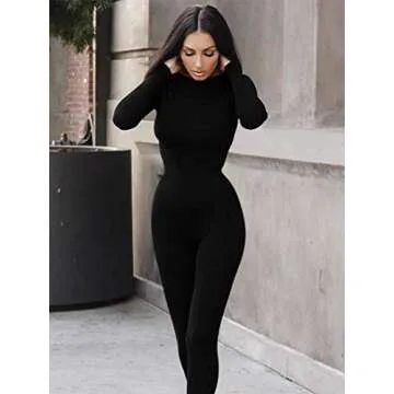 GOKATOSAU Women's Sexy Bodycon Jumpsuit for Parties