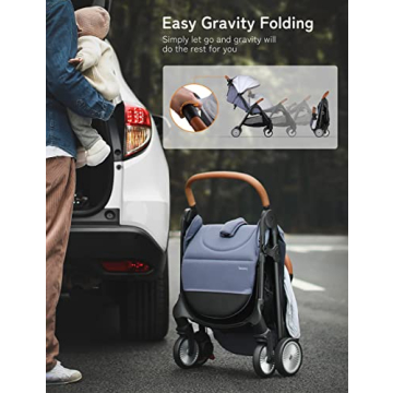 Compact Lightweight Baby Stroller for Travel with Canopy