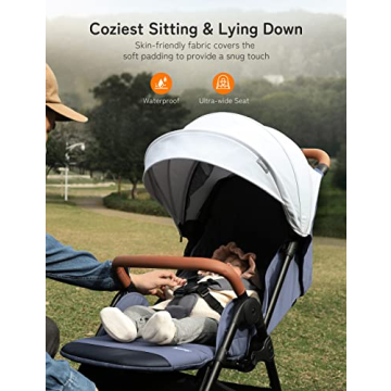 Compact Lightweight Baby Stroller for Travel with Canopy
