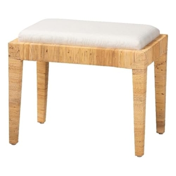 Baxton Studio Sofia Modern Bohemian Ottoman for Home Decor