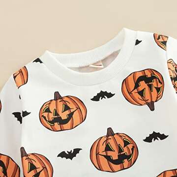 MAYUMMPY Pumpkin Halloween Outfit Set for Infants