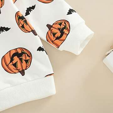 MAYUMMPY Pumpkin Halloween Outfit Set for Infants