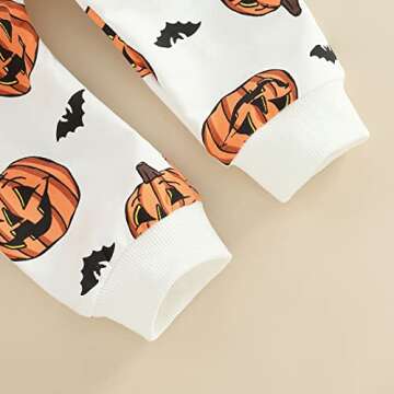 MAYUMMPY Pumpkin Halloween Outfit Set for Infants