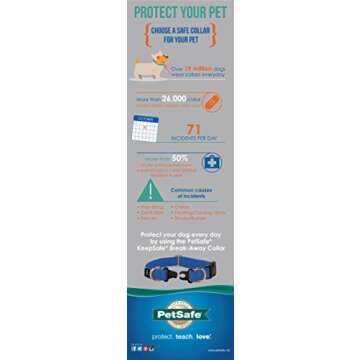 PetSafe KeepSafe Break-Away Collar, Prevent Collar Accidents for Your Dog or Puppy, Improve Safety, Compatible with Lead Use, Adjustable Sizes