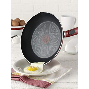 T-fal C514S2 Cookware Set, 2-Piece Nonstick Red Set