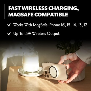 Courant MAG:1 Magnetic Charger in Belgian Linen - Fast Charging