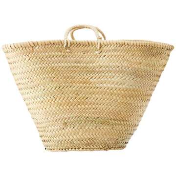 Chic Artisan Moroccan Market Basket for Every Occasion