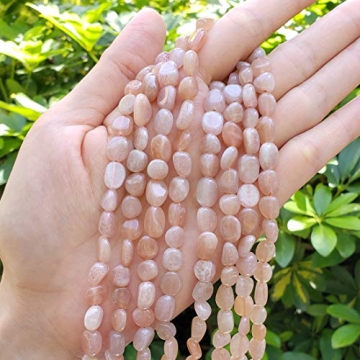 Adabele Natural Sunstone Gemstone Beads for Jewelry Making
