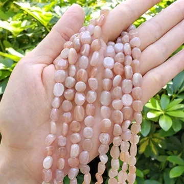 Adabele Natural Sunstone Gemstone Beads for Jewelry Making