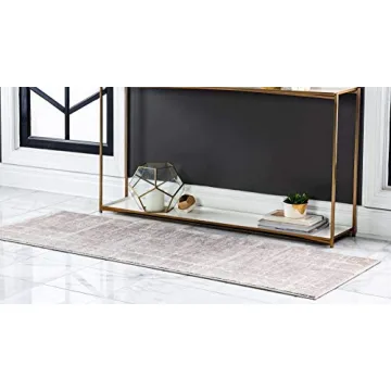 Unique Loom Uptown Collection Area Rug - Lexington Avenue (2' 2" x 6' 1" Runner, Light Brown/ Beige)