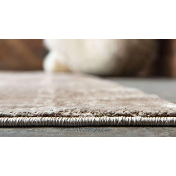 Unique Loom Uptown Collection Area Rug - Lexington Avenue (2' 2" x 6' 1" Runner, Light Brown/ Beige)