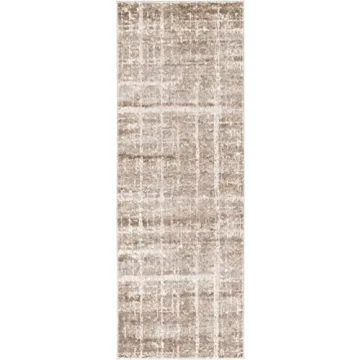 Unique Loom Uptown Collection Area Rug - Lexington Avenue (2' 2" x 6' 1" Runner, Light Brown/ Beige)