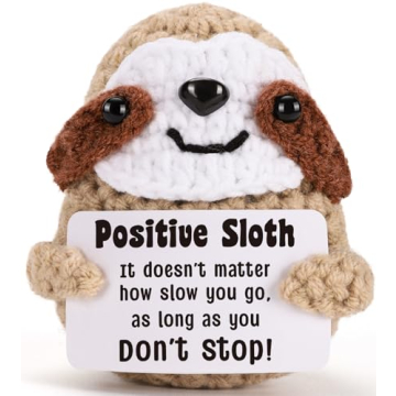 MBL Inspirational Crochet Sloth - Uplifting Handmade Gift for Mental Health Support