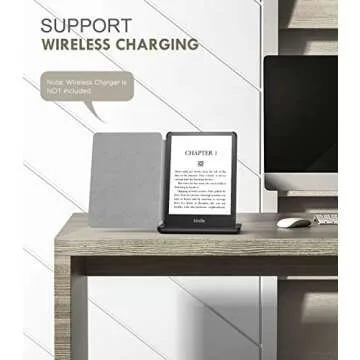 MoKo Case for 6.8" Kindle Paperwhite (11th Generation-2021) and Kindle Paperwhite Signature Edition, Light Shell Cover with Auto Wake/Sleep for Kindle Paperwhite 2021 E-Reader, Gray Forest