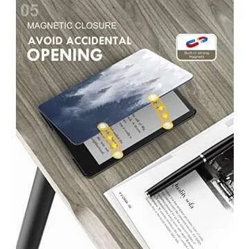 MoKo Case for 6.8" Kindle Paperwhite (11th Generation-2021) and Kindle Paperwhite Signature Edition, Light Shell Cover with Auto Wake/Sleep for Kindle Paperwhite 2021 E-Reader, Gray Forest