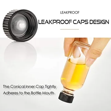 12 Pack Small Clear Glass Bottles with Funnels for Travel