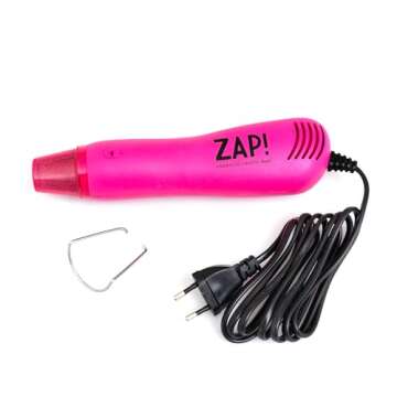 American Crafts Zap Heat Gun Pink for DIY Arts and Crafts