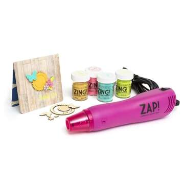 American Crafts Zap Heat Gun Pink for DIY Arts and Crafts