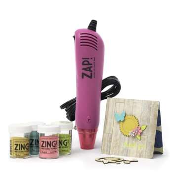 American Crafts Zap Heat Gun Pink for DIY Arts and Crafts