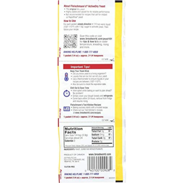 Fleischmann's Active Dry Yeast 3-Pack for Fast Baking