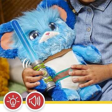 Star Wars: Young Jedi Adventures Jabberin' Jedi Nubs, Electronic Plush, Lights & Sounds, Toys, Preschool Toys for 3 Year Old Boys & Girls