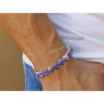 Amazing Gemstone Lepidolite Bracelet - Healing and Protection