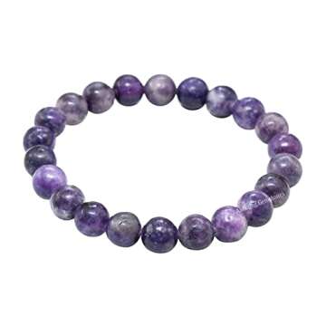 Amazing Gemstone Lepidolite Bracelet - Healing and Protection