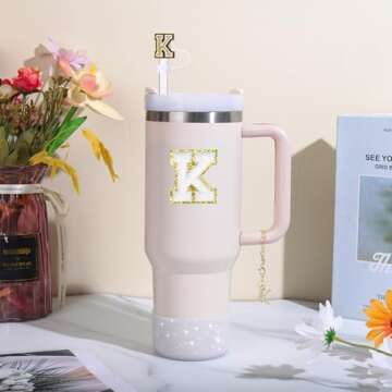 Mity rain 6pcs Cup Accessories Set for Stanley Cup 30 oz 40 oz Tumbler with Handle, Including Straw ...