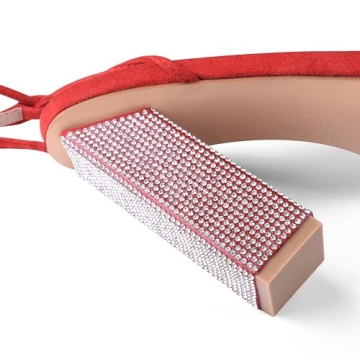 GENSHUO Rhinestone Chunky Sandals for Women - Perfect Party Shoes