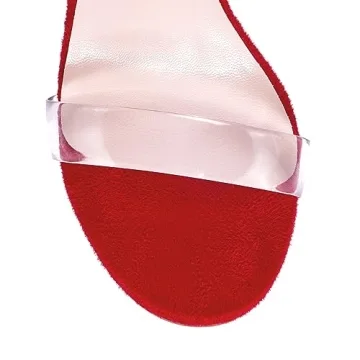 GENSHUO Rhinestone Chunky Sandals for Women - Perfect Party Shoes