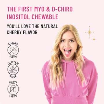 Legendairy Milk Pure Inositol Supplement - Myo Inositol and D-Chiro Inositol Chewable Tablets