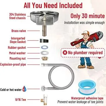 Mckanti Metal Kitchen Sink Glass Rinser, Faucet Glass Rinser Stainless Steel Sink Cup Washer Baby Bottle Bar Cleaner Sink Attachment Kitchen Sink Accessories