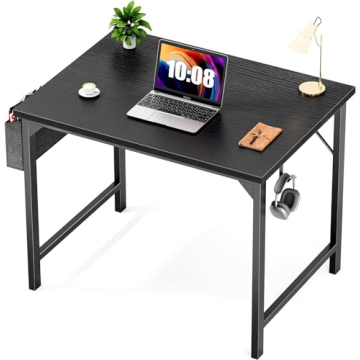 Sweetcrispy Desk- Computer Office Small 32 Inch Writing Study Work Modern Simple Style Wooden Table ...